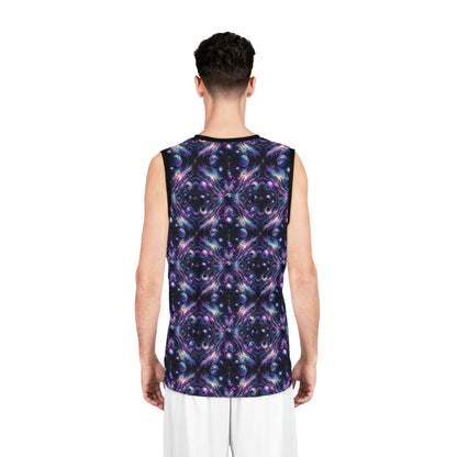 Galactic Hues Tech-Forward Cosmic Fusion Basketball Jersey - 8404 Design-41