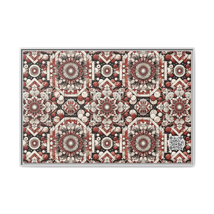 Neo Jomon Sculptural Aesthetics Artisanal Streetwear Matte Canvas, Framed (multi-Color) - 8404 Design-55 A