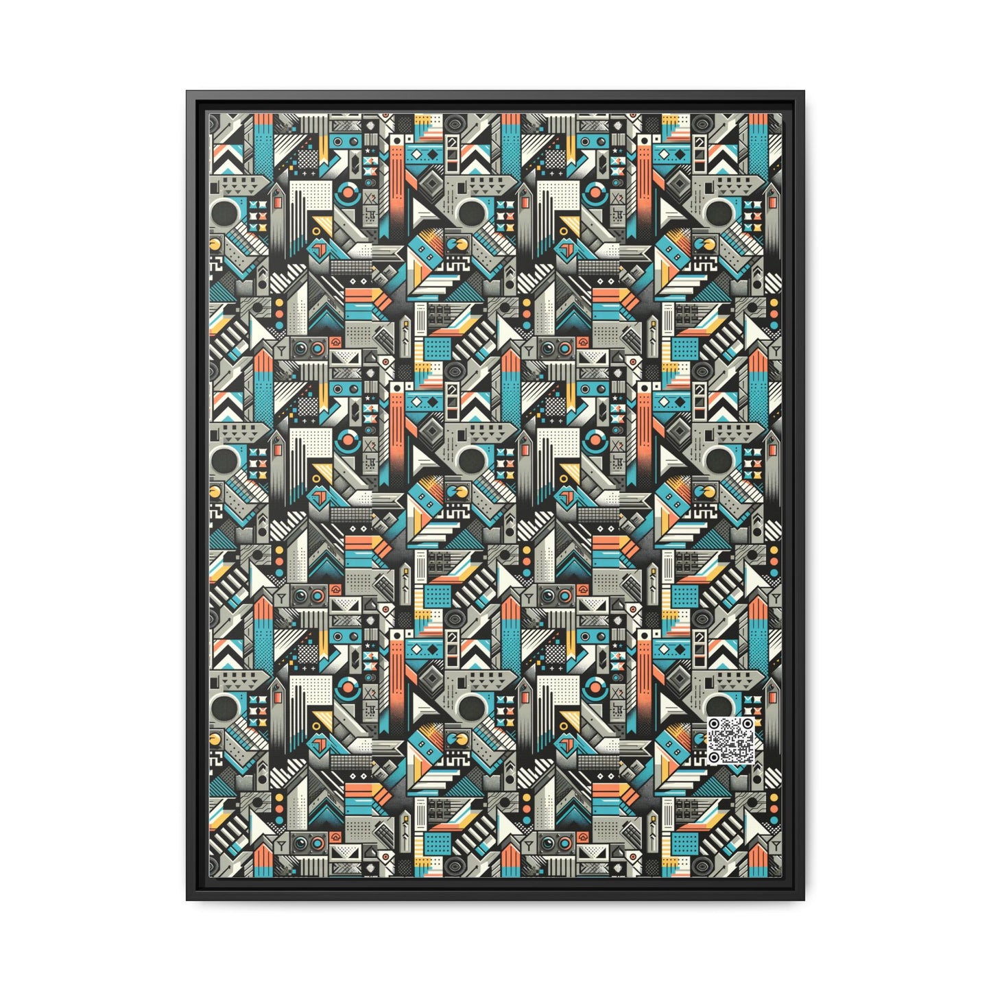 Digital Street Art Urban Street Style Matte Canvas, Framed (multi-color) - 8404 Design-81 A