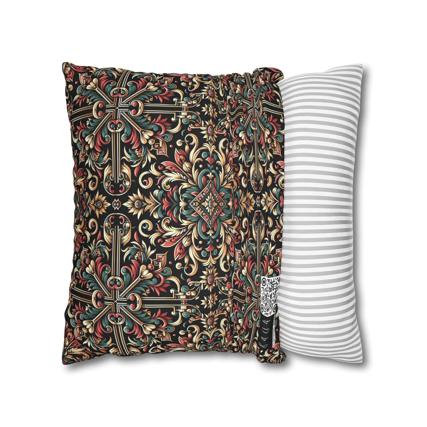 Streetwear Renaissance Artistic Clash of Old and New Spun Polyester Square Pillowcase - 8404 Design-46