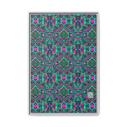 Digital Glitch Vibes Tech-Inspired Streetwear Matte Canvas, Framed (multi-Color) - 8404 Design-71 A