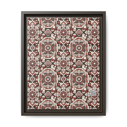 Neo Jomon Sculptural Aesthetics Artisanal Streetwear Matte Canvas, Framed (multi-Color) - 8404 Design-55 A
