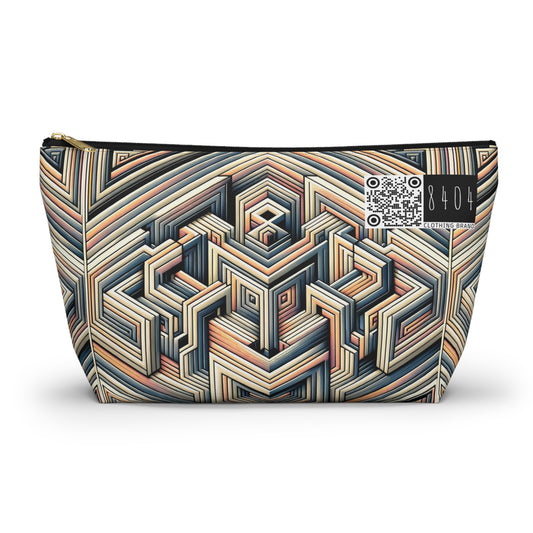 Tech Illusion Graphics Futuristic Artistry Accessory Pouch W T-bottom - 8404 Design-52