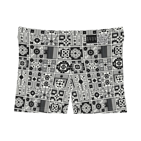 Digital Minimalism Minimalist Tech Women's Shorts - 8404 Design-55