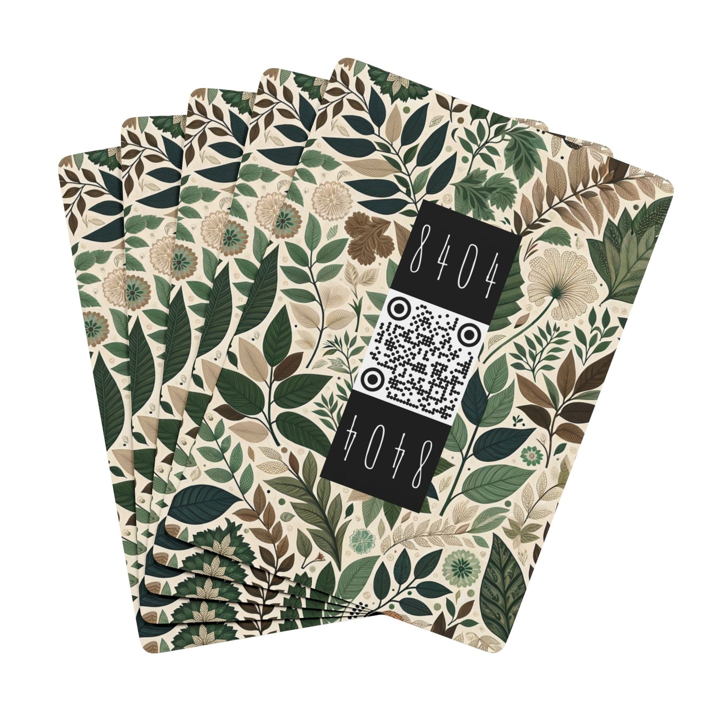 Streetwear Sustainability Environmentally Conscious Streetwear with a Natural Aesthetic Poker Playing Cards - 8404 Design-57 B