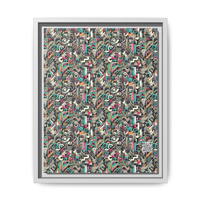 Digital Street Art Urban Street Style Matte Canvas, Framed (multi-color) - 8404 Design-74 A