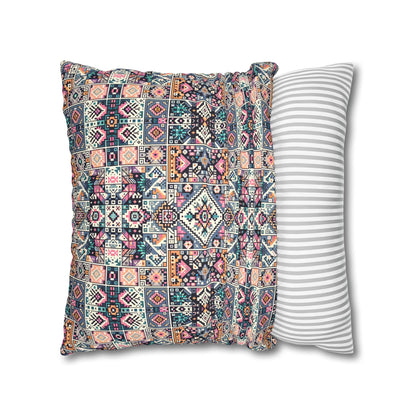 Faux Suede Square Pillowcase - 8404 Design-02