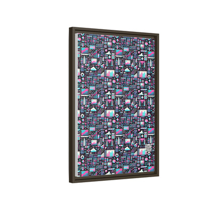Digital Rebellion Youthful Streetwear with a Rebellious Digital Twist Matte Canvas, Framed (multi-color) - 8404 Design-71 B