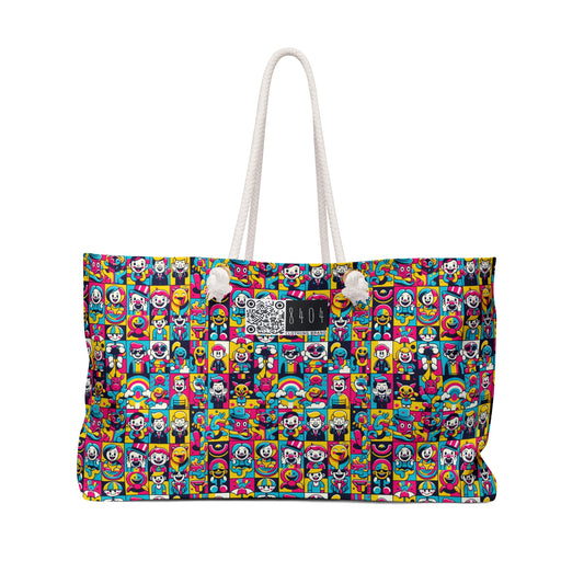 Neon Pop Playful Pop Culture Mashup Weekender Bag - 8404 Design-60