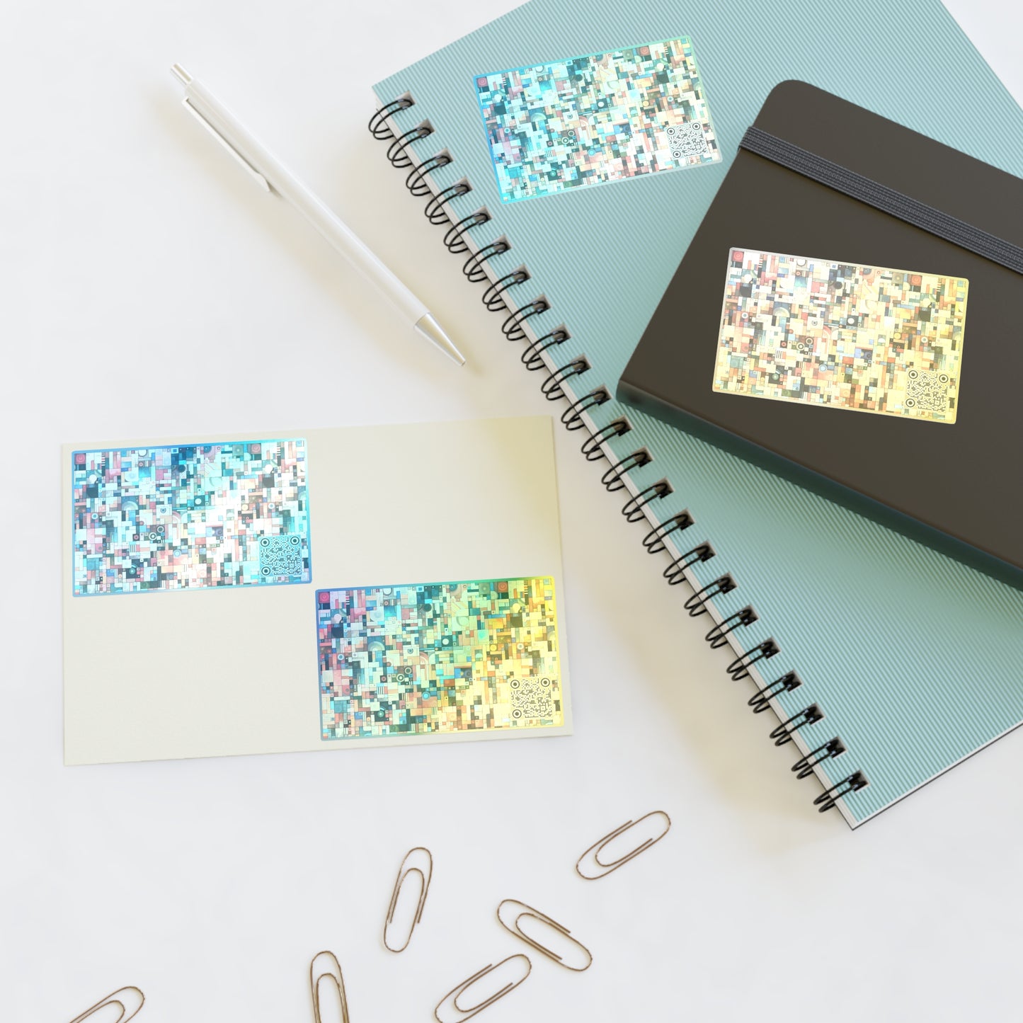 Digital Artistic Expression Artistic Streetwear Sticker Sheets - 8404 Design-46