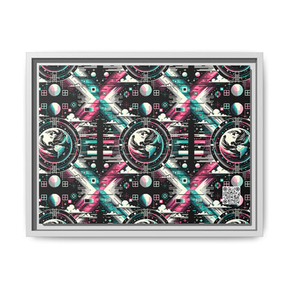 Digital Artistry Digital-native Streetwear Matte Canvas, Framed (multi-color) - 8404 Design-62 A