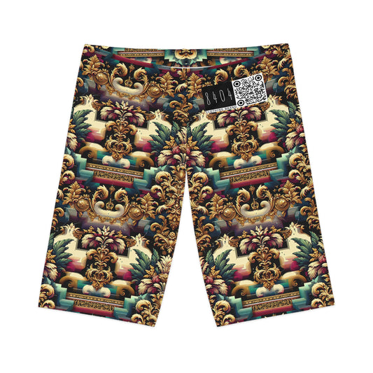 Digital Renaissance Modern Baroque Fusion Women's Bike Shorts - 8404 Design-60