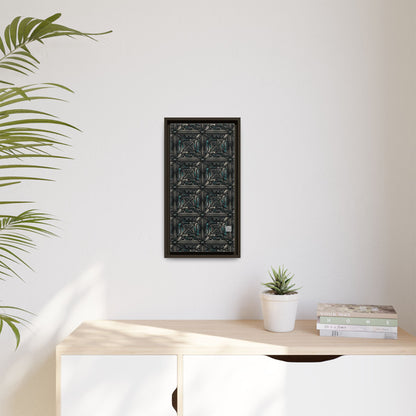 Tech Noir Futuristic Tech Aesthetic with a Dark Twist Matte Canvas, Framed (multi-color) - 8404 Design-59 B
