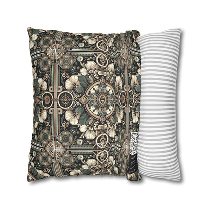 Cyber Garden Party Tech Garden Extravaganza Faux Suede Square Pillowcase - 8404 Design-66