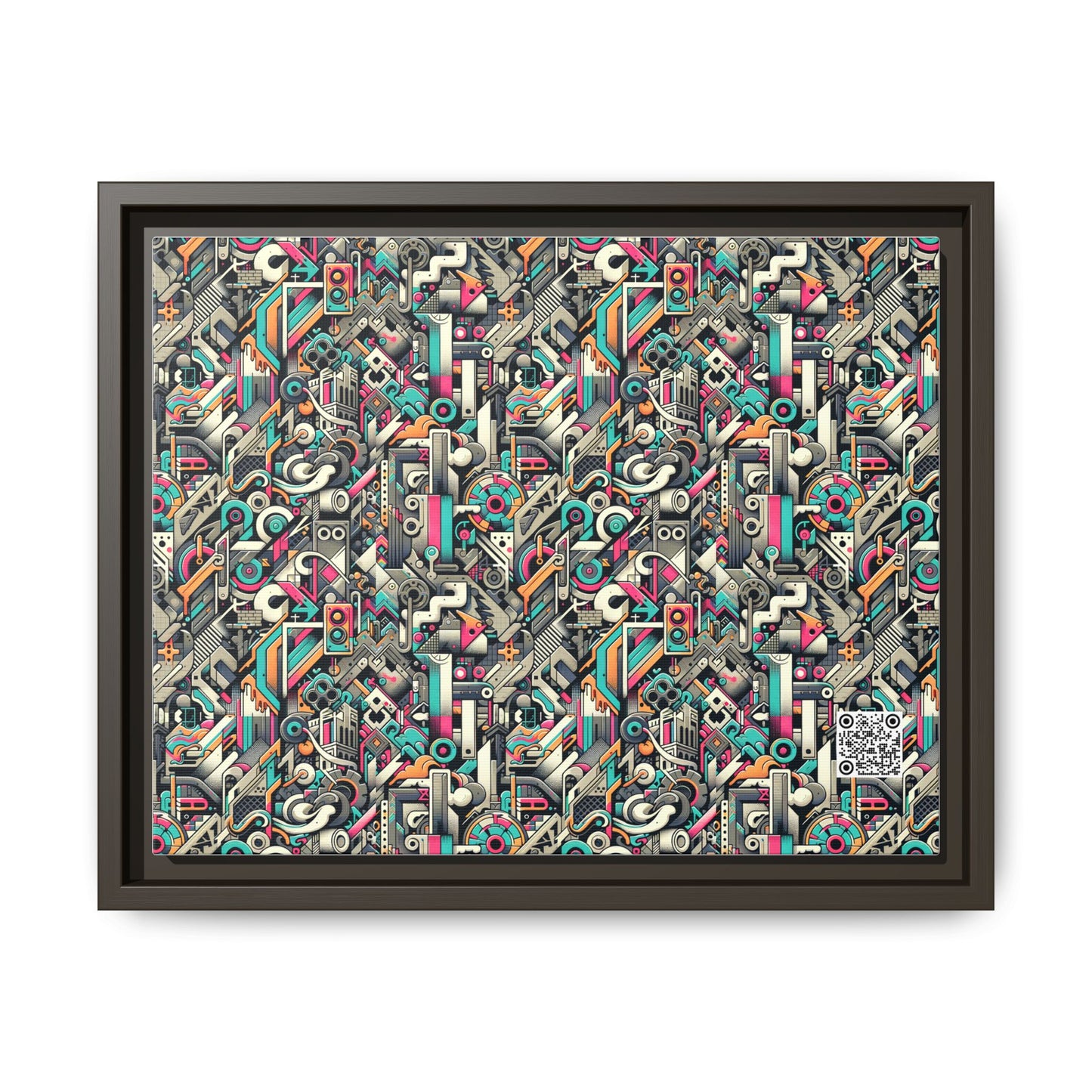 Digital Street Art Urban Street Style Matte Canvas, Framed (multi-color) - 8404 Design-74 A