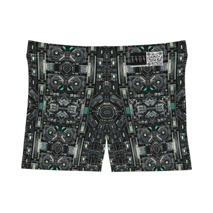 Tech Noir Tech-Forward Minimalism Women's Shorts - 8404 Design-52