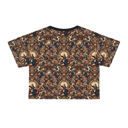 Digital Renaissance Luxurious Streetwear Inspired By Classical Art With a Modern Twist Crop Tee - 8404 Design-64