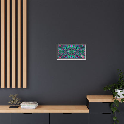 Digital Glitch Vibes Tech-Inspired Streetwear Matte Canvas, Framed (multi-Color) - 8404 Design-71 B