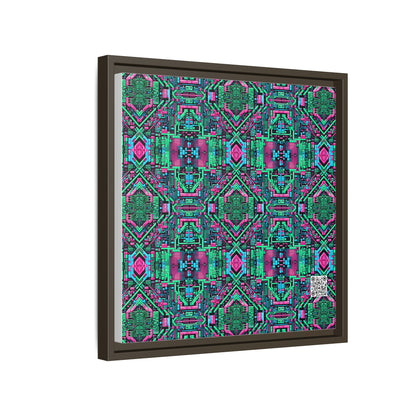 Digital Glitch Vibes Tech-Inspired Streetwear Matte Canvas, Framed (multi-Color) - 8404 Design-71 B