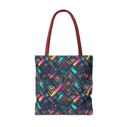 Tech-Inspired Graphics Cyberpunk Cool Tote Bag - 8404 Design-67