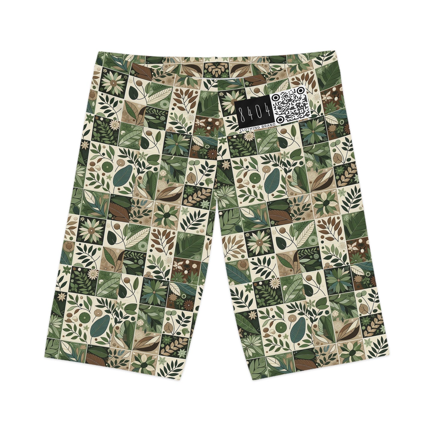 Streetwear Sustainability Environmentally Conscious Streetwear with a Natural Aesthetic Women's Bike Shorts - 8404 Design-57