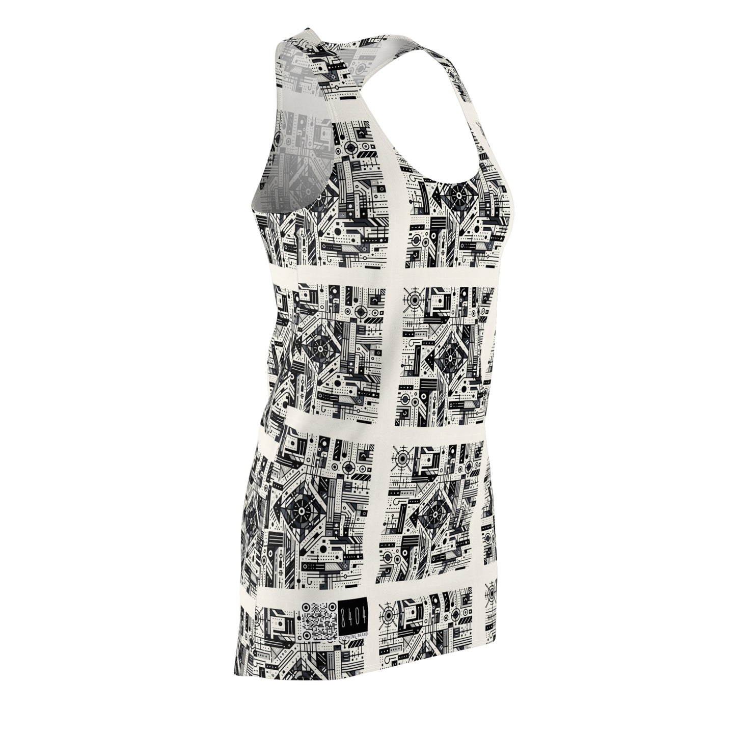 Digital Minimalism Minimalist Tech Women's Cut & Sew Racerback Dress - 8404 Design-47