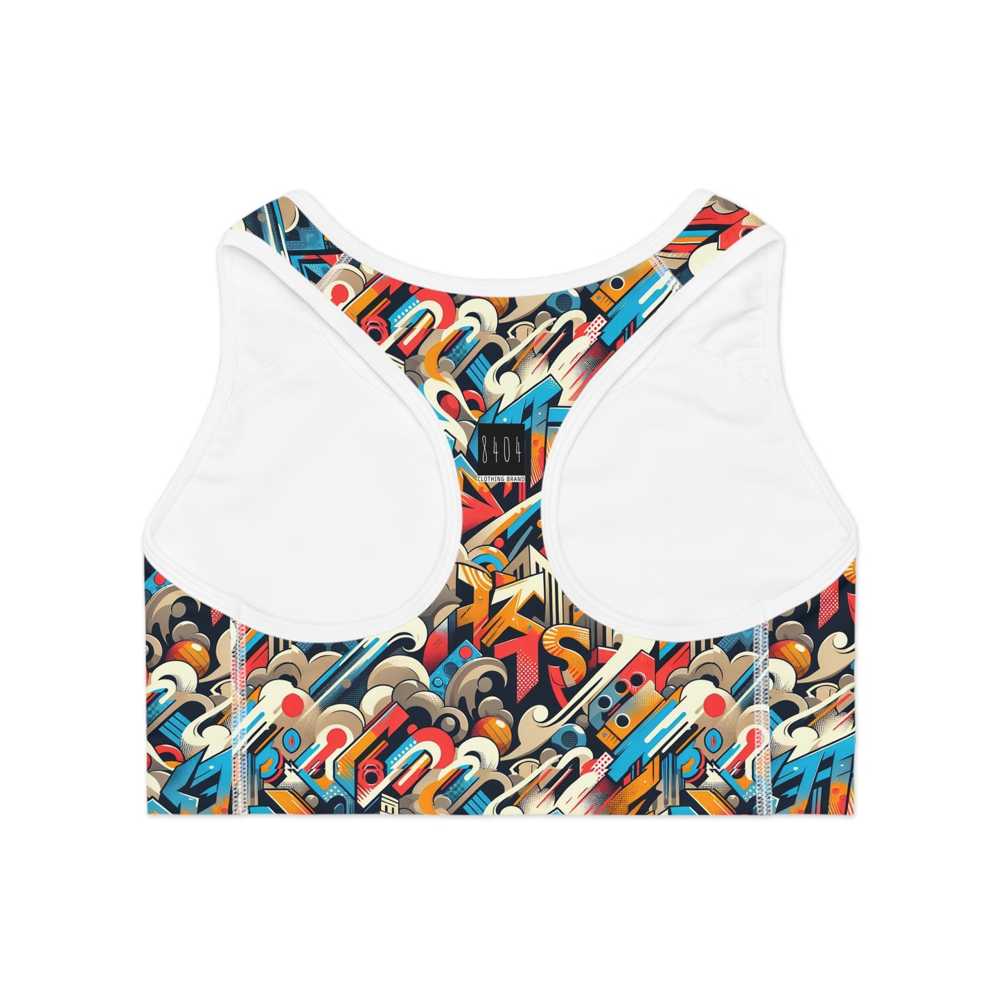 Neo-Traditional Street Art Modern Street Art Fusion Sports Bra - 8404 Design-44