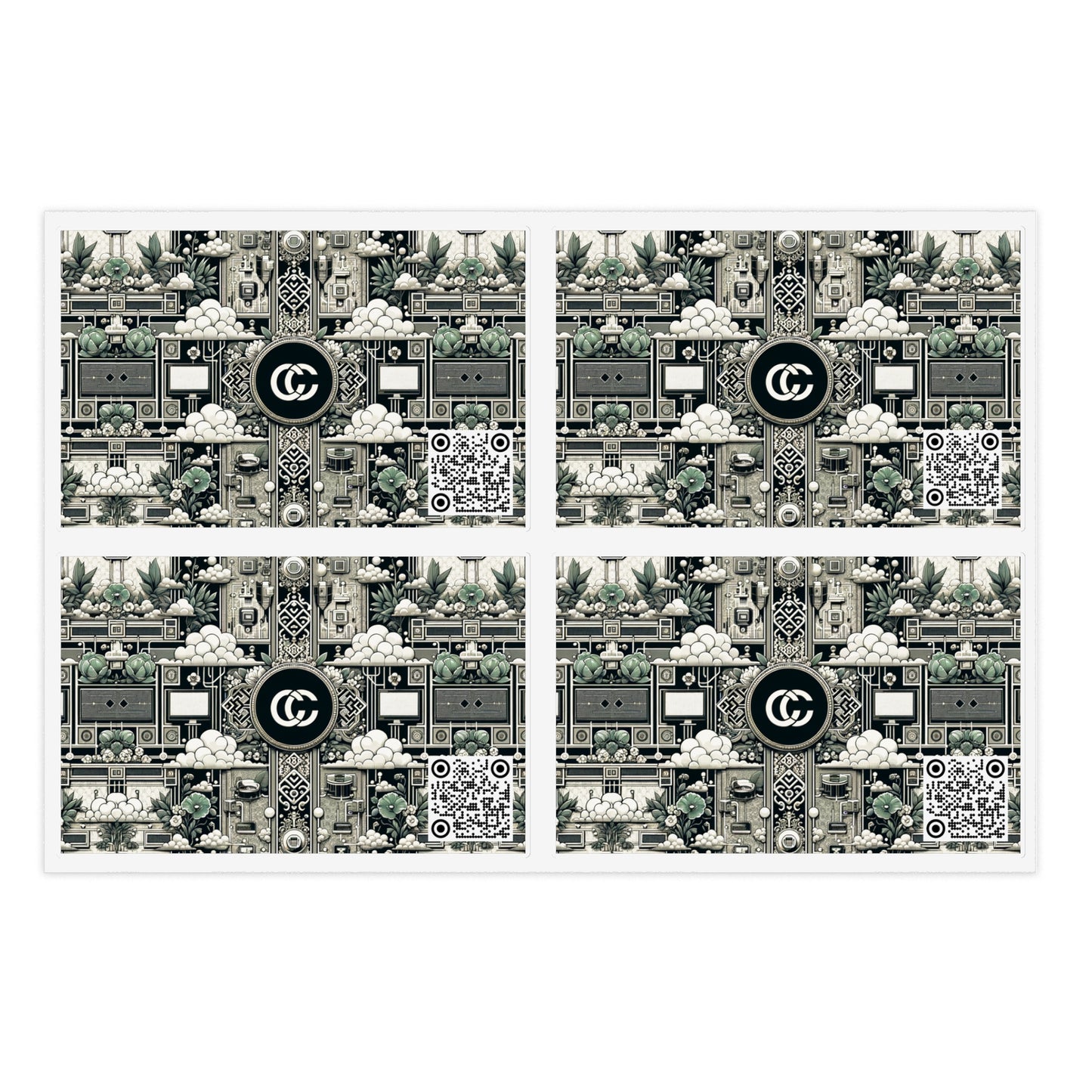 Cyber Garden Party Tech Garden Extravaganza Sticker Sheets - 8404 Design-54