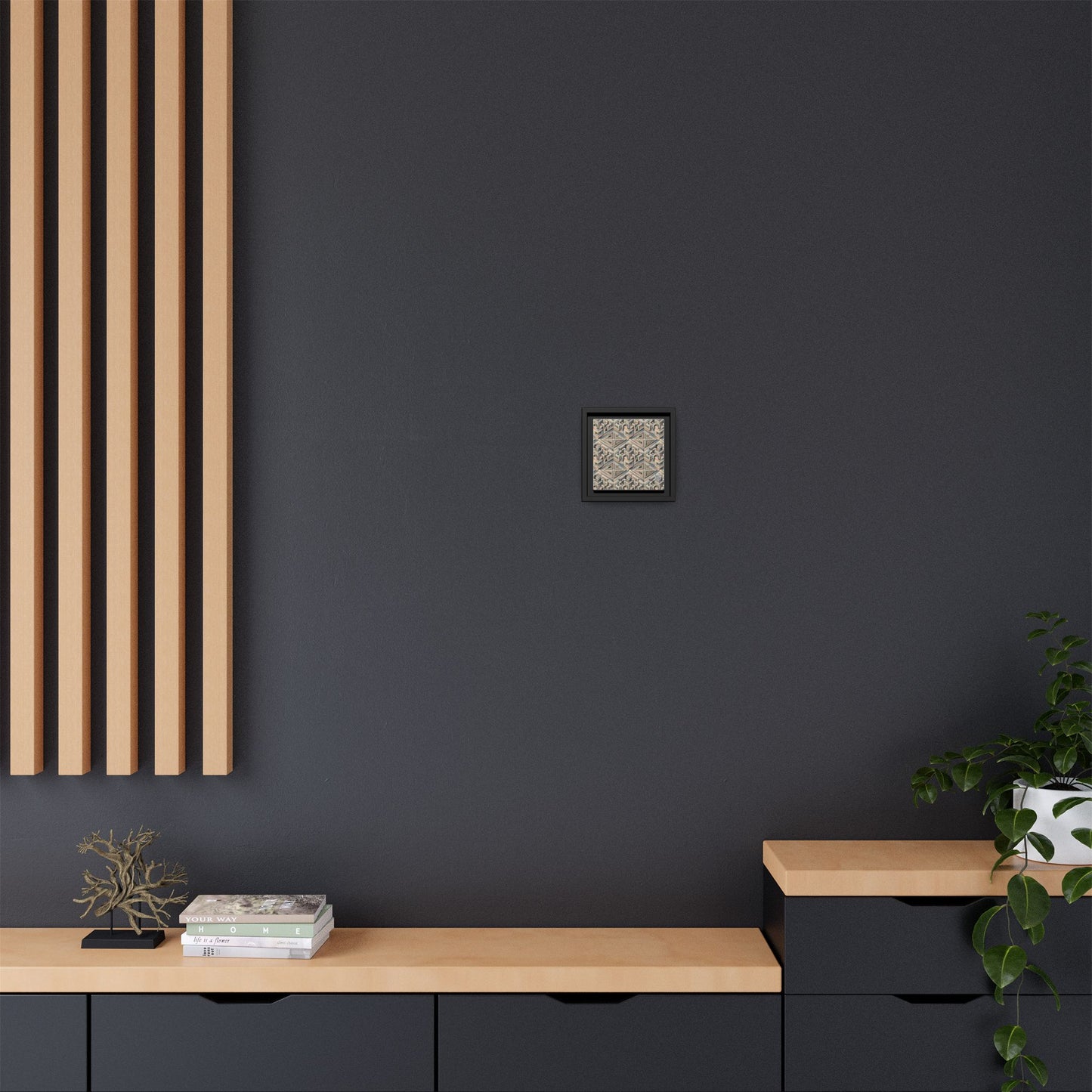 Tech Illusion Graphics Futuristic Artistry Matte Canvas, Framed (multi-color) - 8404 Design-52 B