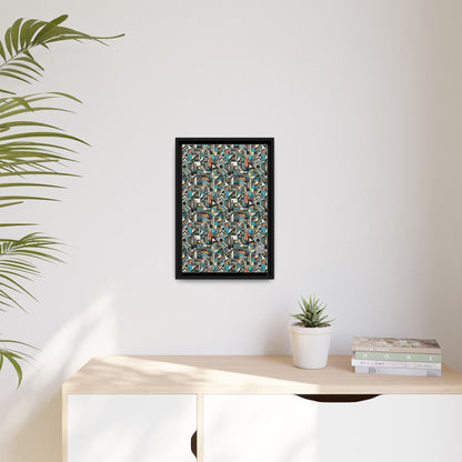 Digital Street Art Urban Street Style Matte Canvas, Framed (multi-color) - 8404 Design-81 B
