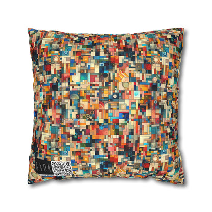 Digital Artistic Expression Artistic Streetwear Spun Polyester Square Pillowcase - 8404 Design-46