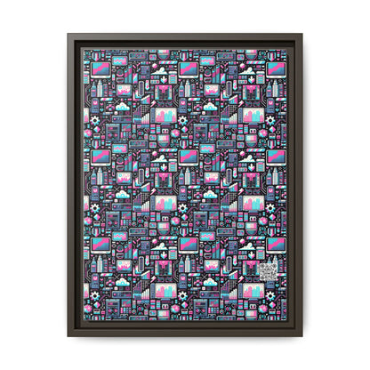 Digital Rebellion Youthful Streetwear with a Rebellious Digital Twist Matte Canvas, Framed (multi-color) - 8404 Design-71 A