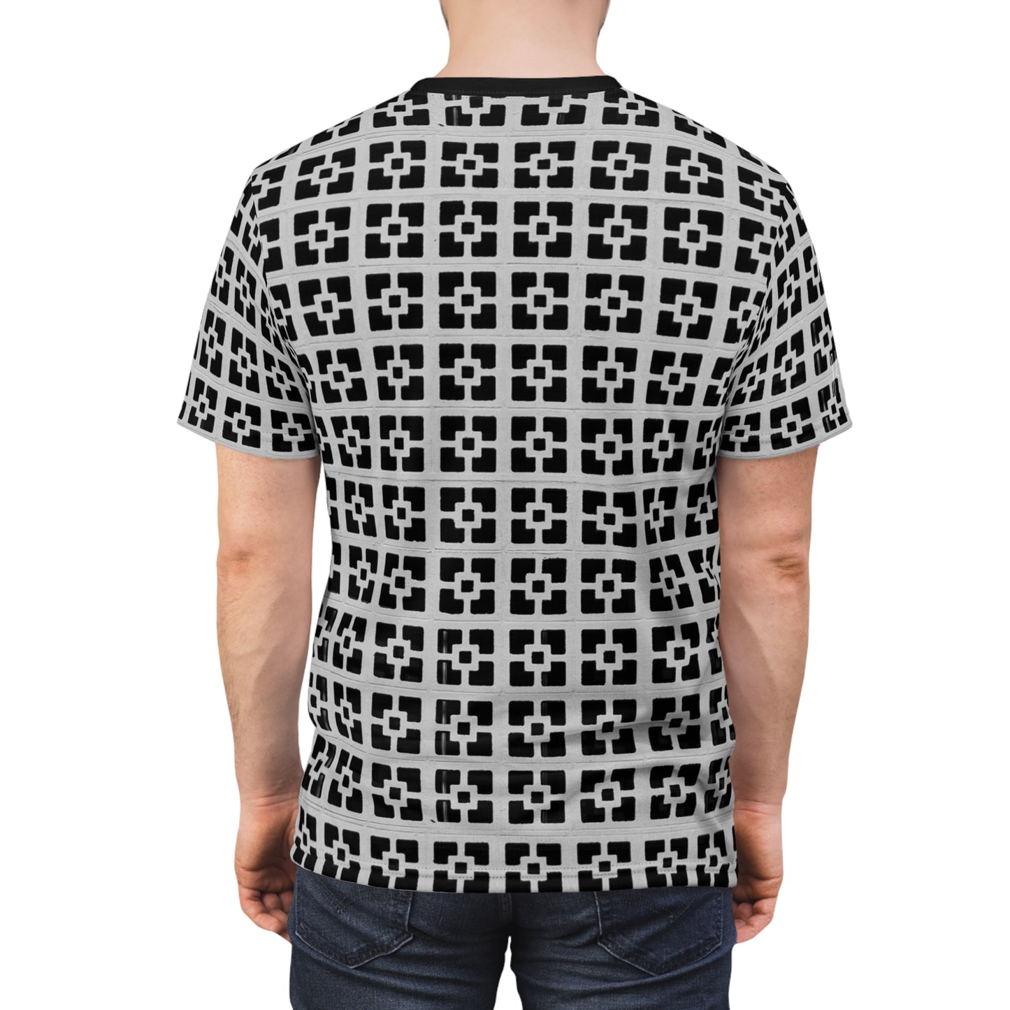 8404 Design Unisex Cut & Sew Tee - "pattern 4 Black" - S/m/l/xl/2xl/3xl T-Shirt