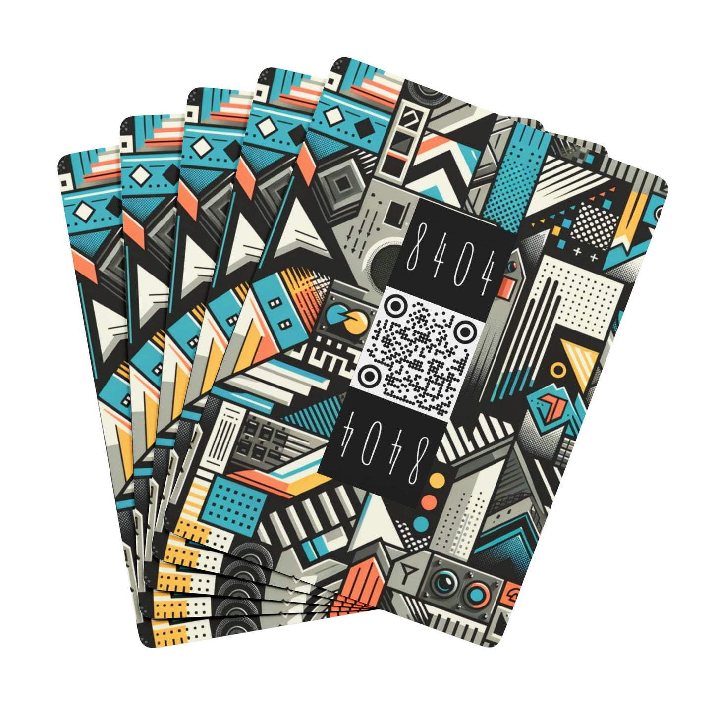 Digital Street Art Urban Street Style Poker Playing Cards - 8404 Design-81 B