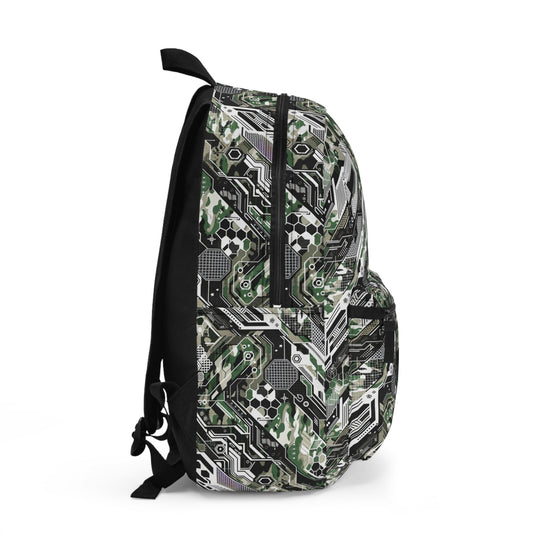 Tech Camo Fusion Tech-Forward Streetwear With a Futuristic Edge Backpack - 8404 Design-46