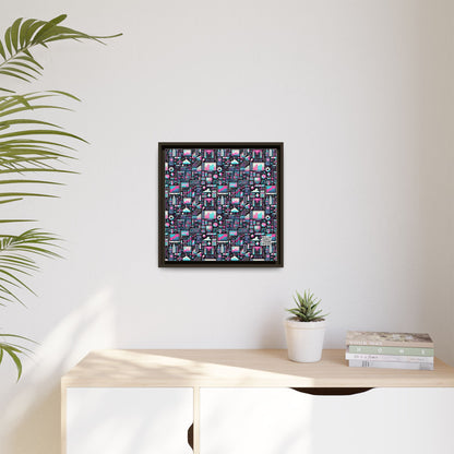 Digital Rebellion Youthful Streetwear with a Rebellious Digital Twist Matte Canvas, Framed (multi-color) - 8404 Design-71 B