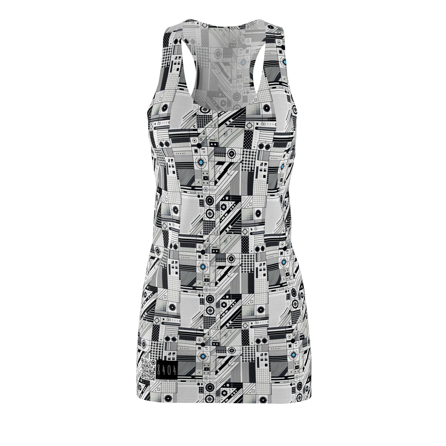 Digital Minimalism Minimalist Tech Women's Cut & Sew Racerback Dress - 8404 Design-52