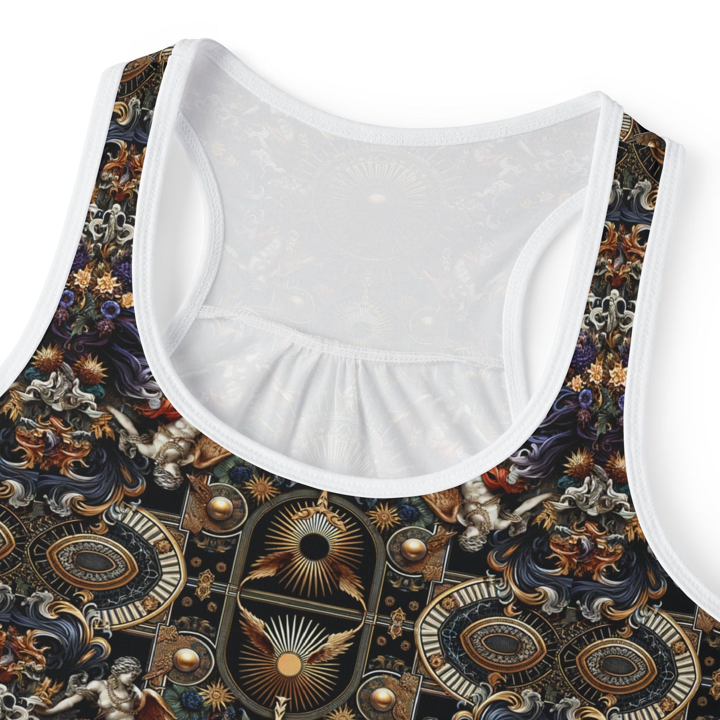 Digital Renaissance Luxurious Streetwear Inspired By Classical Art With a Modern Twist Women's Tank Top - 8404 Design-55