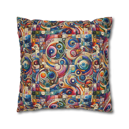Digital Artistic Expression Artistic Streetwear Spun Polyester Square Pillowcase - 8404 Design-49