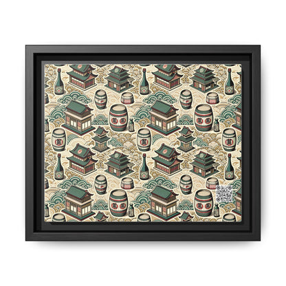 Cultural Artisanal Fusion Contemporary Cultural Elegance Matte Canvas, Framed (multi-Color) - 8404 Design-68 B