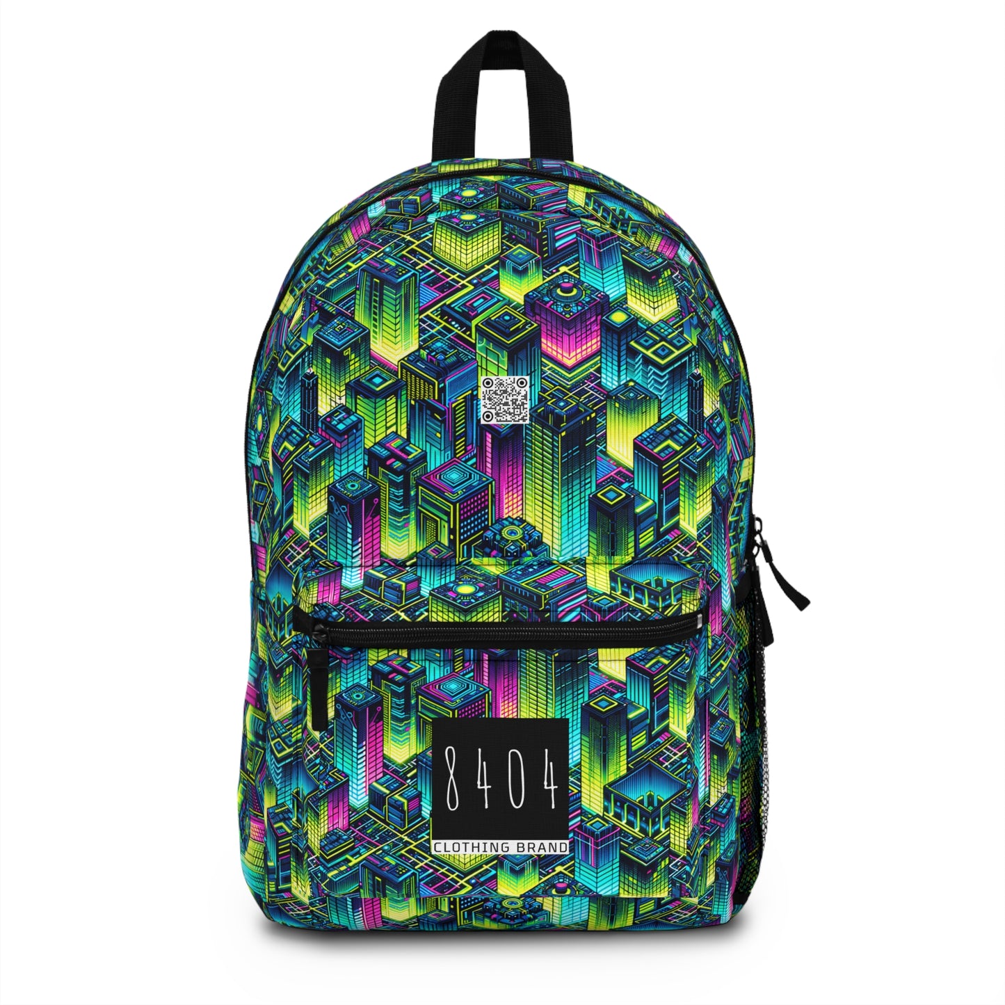 Tech-Infused Neon Tech-Forward Streetwear Backpack - 8404 Design-65