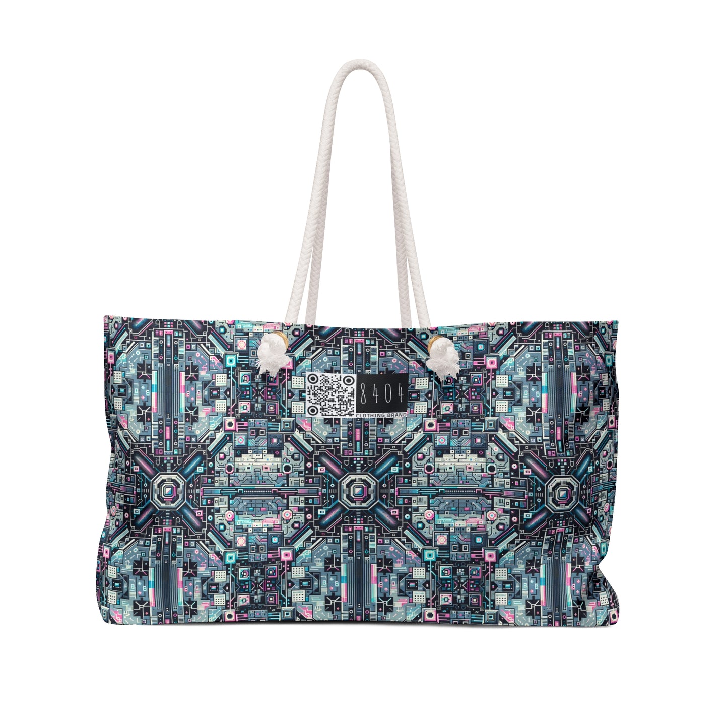 Digital Renaissance Tech-Forward Maximalism Weekender Bag - 8404 Design-44