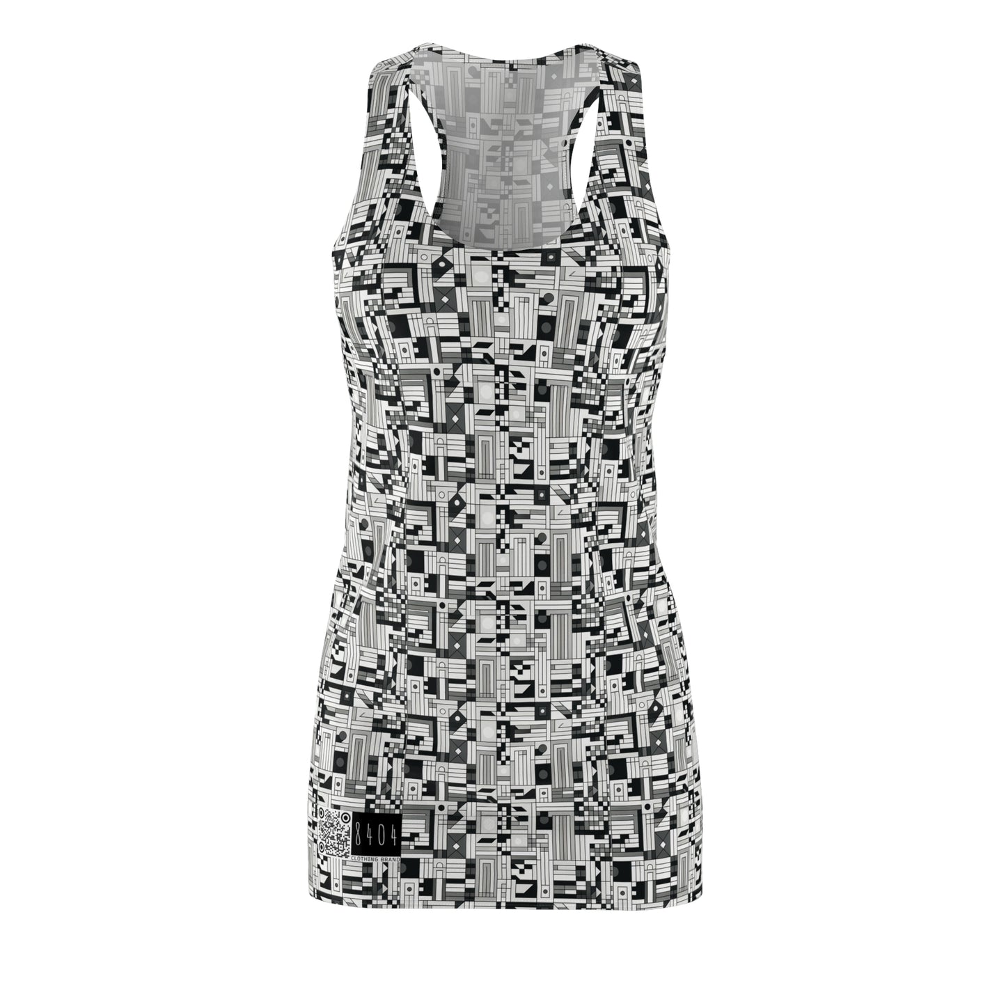 Digital Minimalism Minimalist Tech Women's Cut & Sew Racerback Dress - 8404 Design-43
