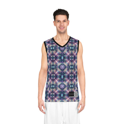 Iridescent Tech Fusion Tech-Forward Streetwear Basketball Jersey - 8404 Design-61