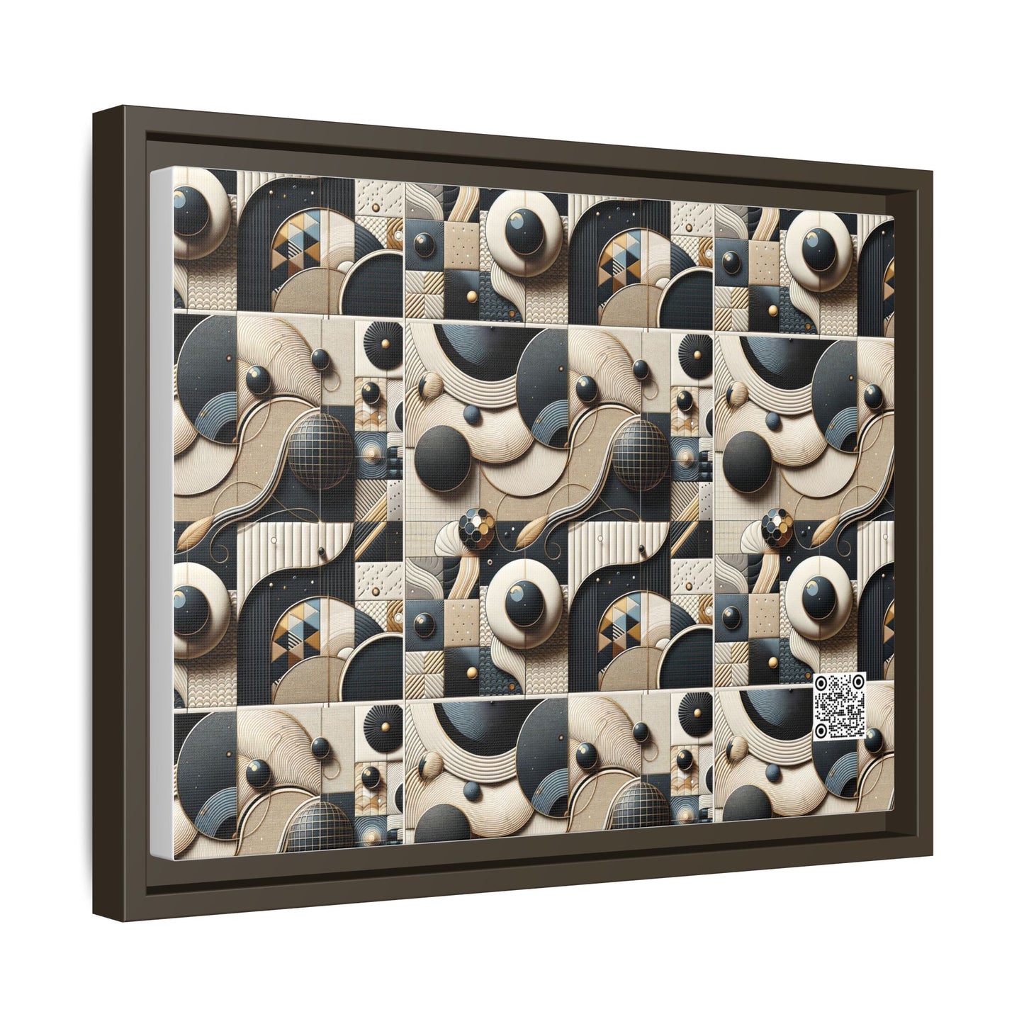 Tech-forward Luxe Streetwear Tech Luxe Fusion Matte Canvas, Framed (multi-color) - 8404 Design-71 A