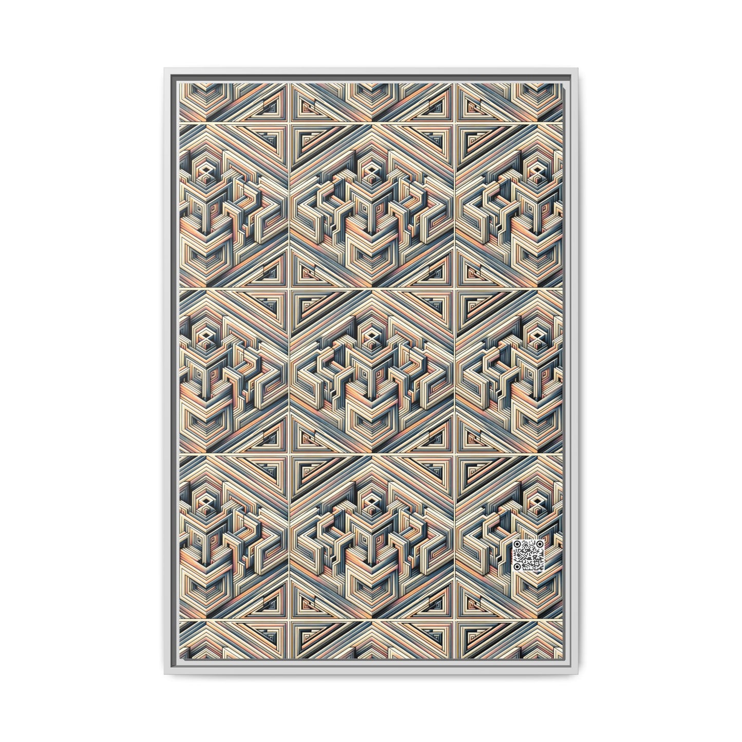 Tech Illusion Graphics Futuristic Artistry Matte Canvas, Framed (multi-color) - 8404 Design-52 A