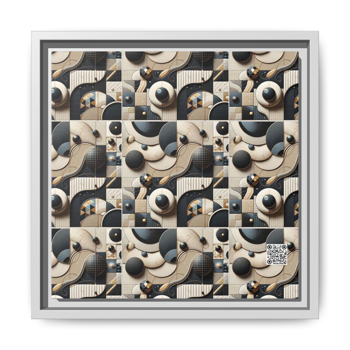 Tech-forward Luxe Streetwear Tech Luxe Fusion Matte Canvas, Framed (multi-color) - 8404 Design-71 B