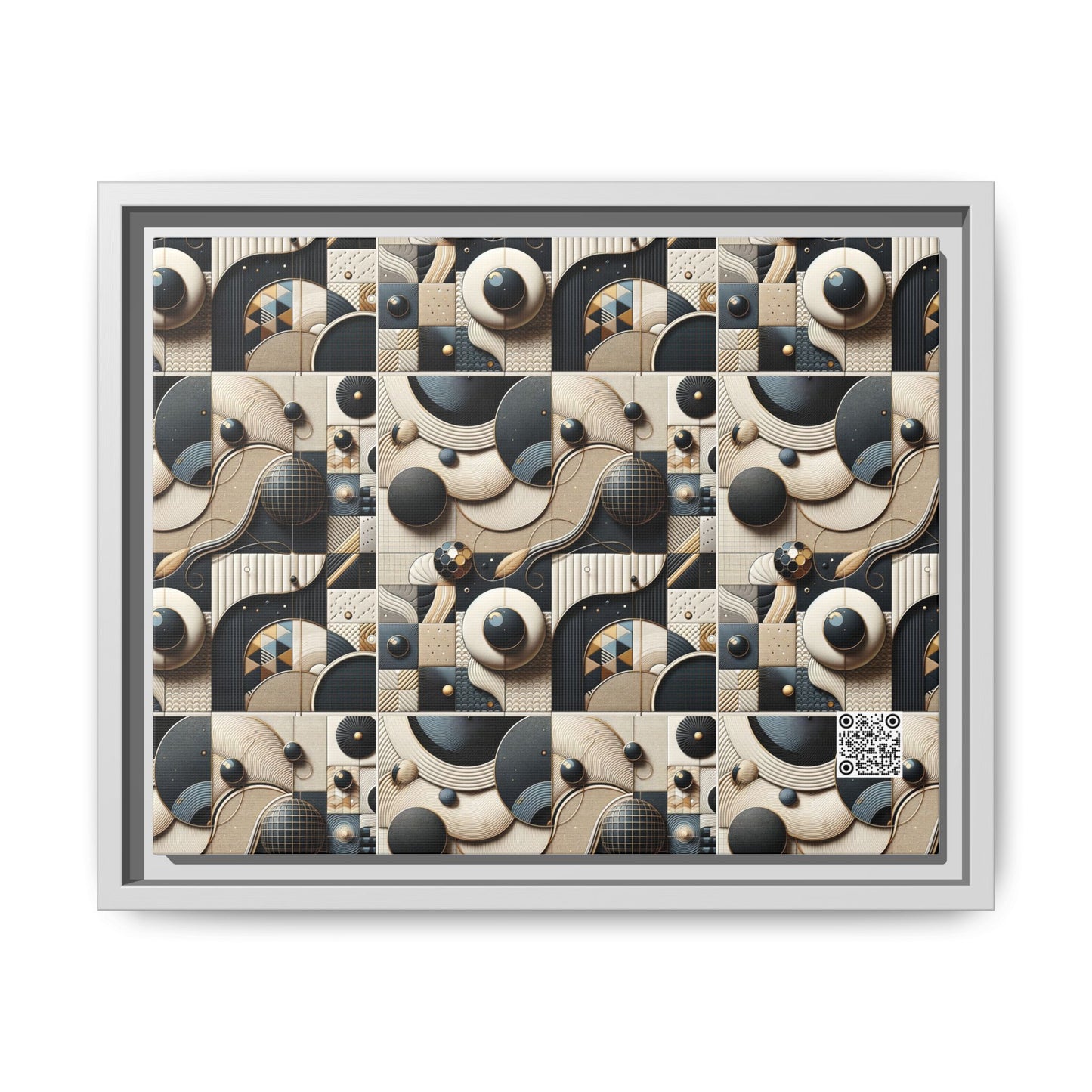 Tech-forward Luxe Streetwear Tech Luxe Fusion Matte Canvas, Framed (multi-color) - 8404 Design-71 A