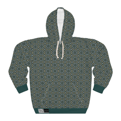8404 Unisex Adult "green Outer Core" Fashion Pullover Hoodie