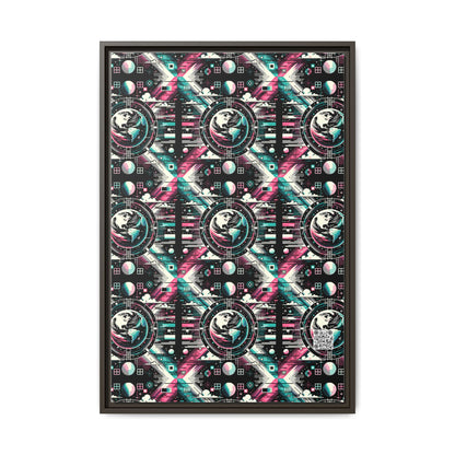 Digital Artistry Digital-native Streetwear Matte Canvas, Framed (multi-color) - 8404 Design-62 A